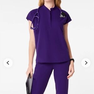 Figs Women's Deep Purple Blouse